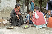 Ladakh - ladakhi attending the cham dances at Tak Tok monastery